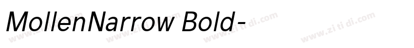 MollenNarrow Bold字体转换